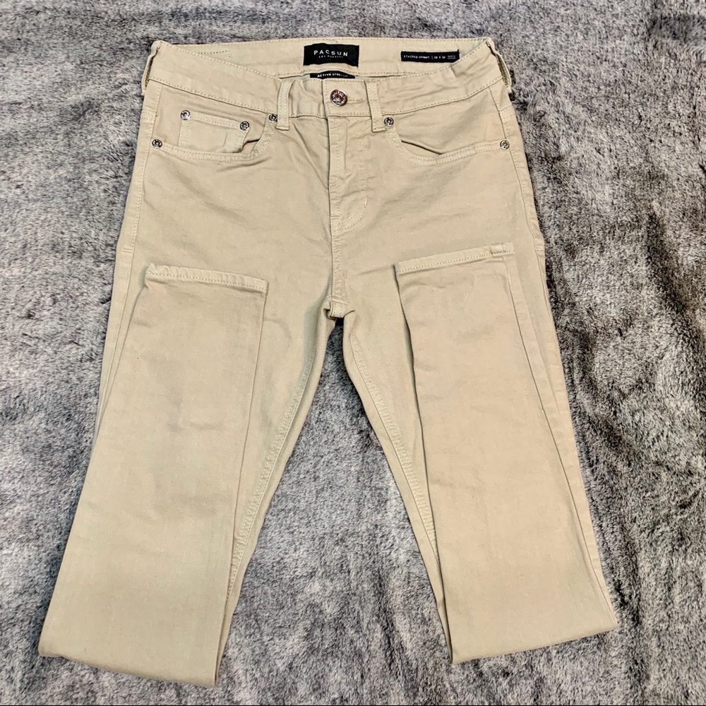 PACSUN | NWOT Khaki Stacked Skinny Jeans 29x30